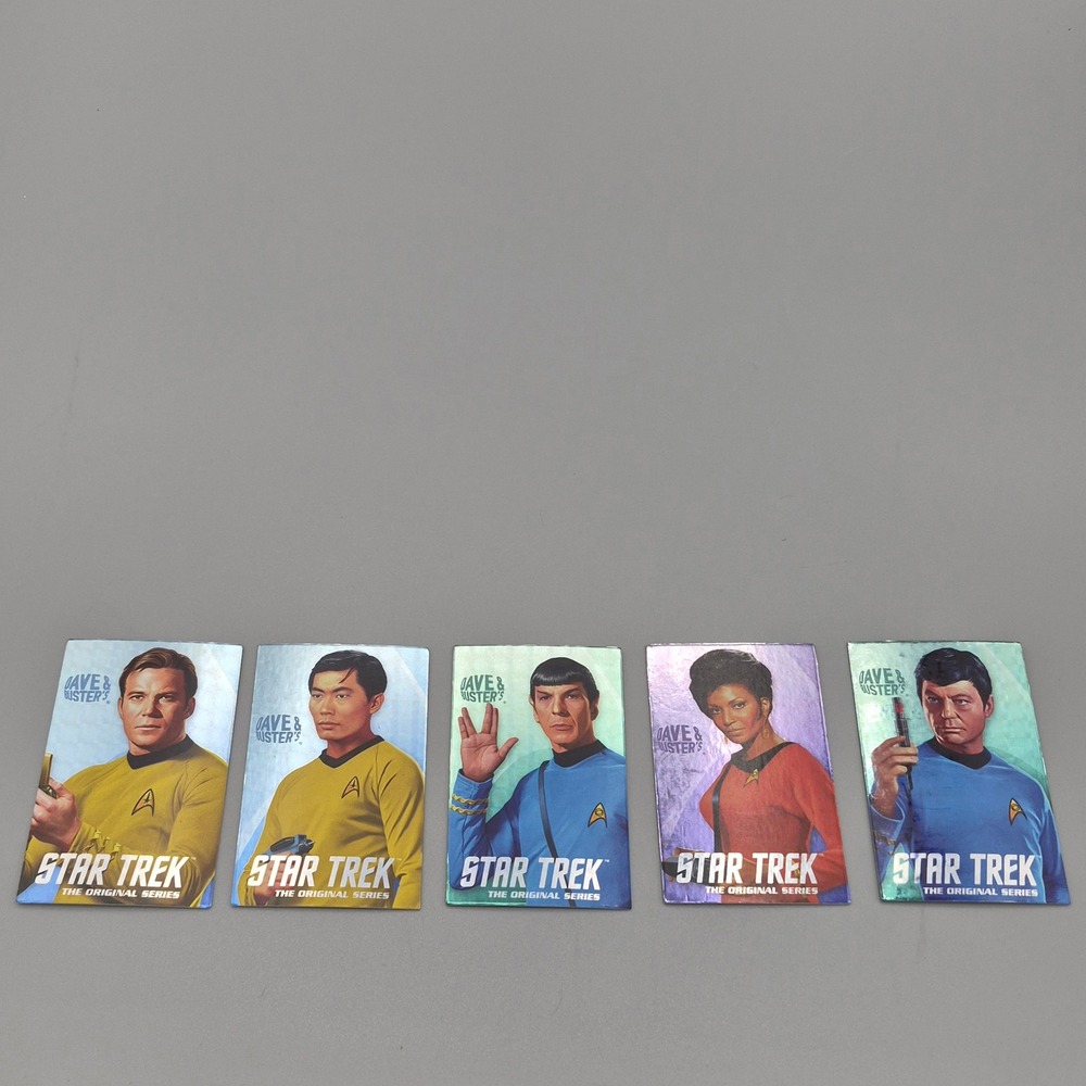 Dave & Busters Star Trek The Original Series Arcade Cards Kirk Spock